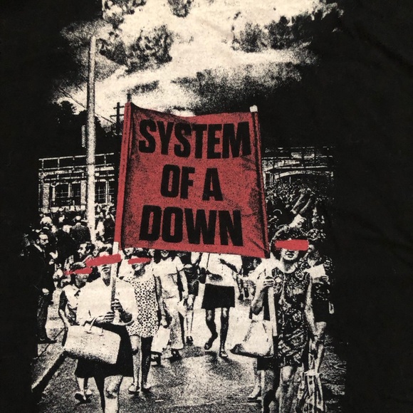 System of the Down Banner Marched Band Tee M - Picture 2 of 4